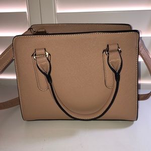 Nude brown purse